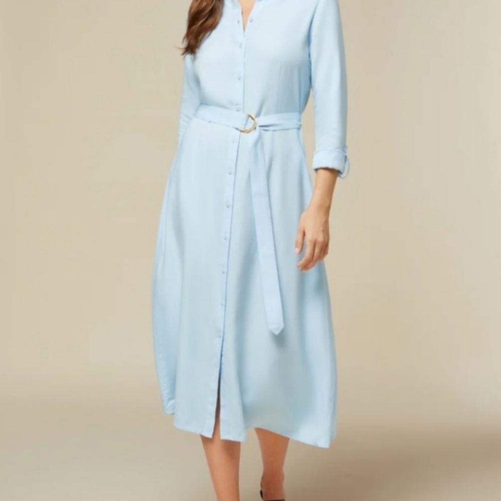 Rachel Parcell Blue Shirt Dress